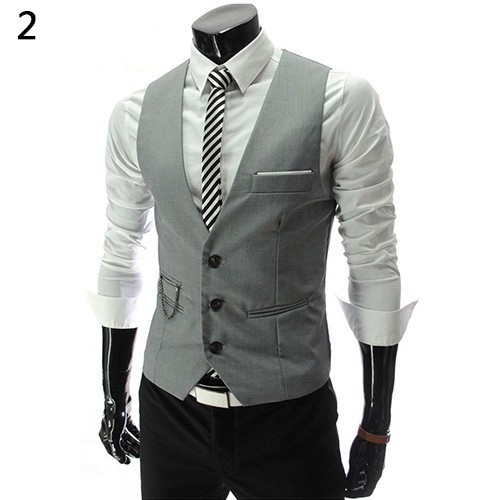 Áo Ghi Lê Nam Cổ Chữ V Phong Cách Doanh Nhân Sang Trọng