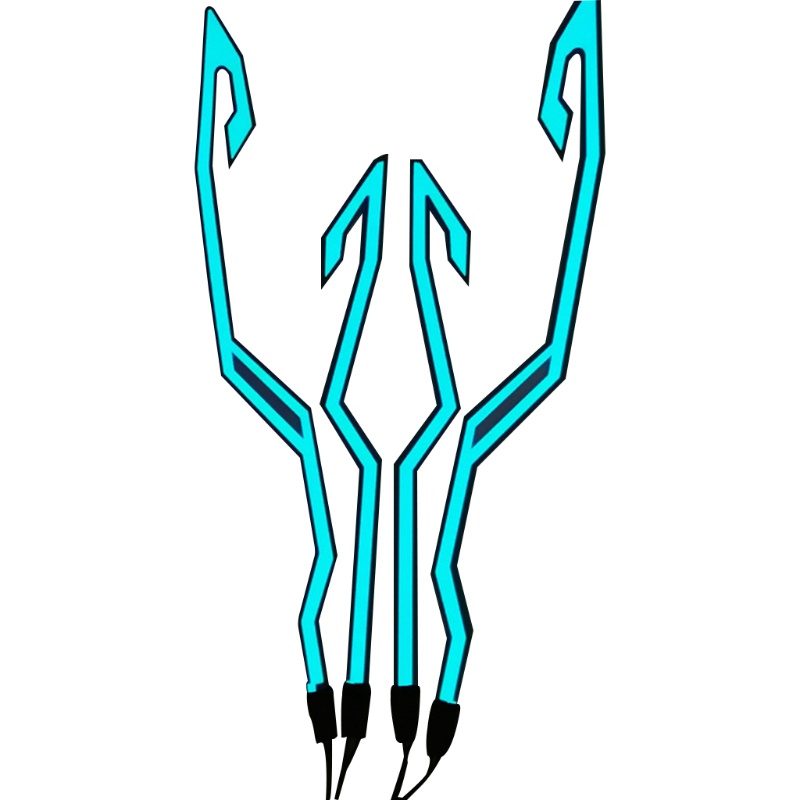 Miếng dán trang trí mũ bảo hiểm có đèn LED độc đáo