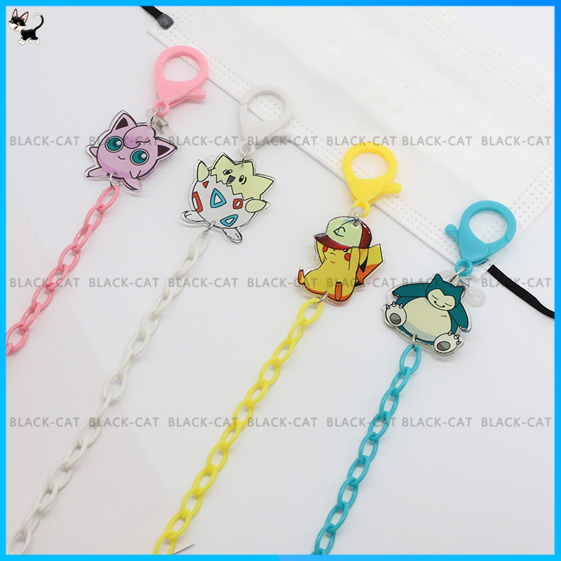 Dây Đeo Mắt Kính Màu Sắc Kẹo Ngọt Họa Tiết Pikachu Đáng Yêu