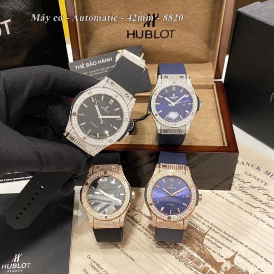 [Máy cơ] Đồng hồ nam Hublot máy cơ cao cấp chống nước, máy nhật xịn bảo hành 24 tháng