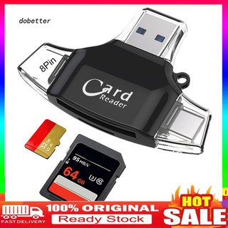 Đầu Đọc Thẻ Nhớ 4 Trong 1 Cho Iphone