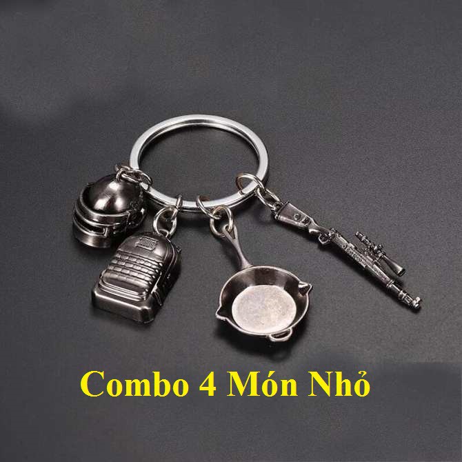 Móc Khóa PUBG- Combo 4 Móc Khóa Nhỏ