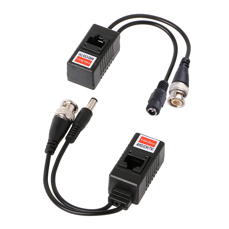 1 Cặp Thiết Bị Thu Phát Tín Hiệu Video BNC Sang RJ45 + Máy Quay CCTV
