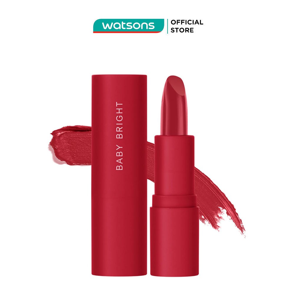 Son Lì Baby Bright Cotton Matte Lipstick Dưỡng Môi 3.6g