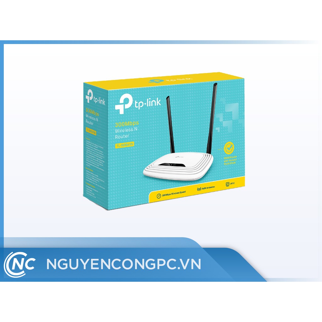 TP-Link TL-WR841N - Router Wifi Chuẩn N Tốc Độ 300Mbps - Hàng Chính Hãng
