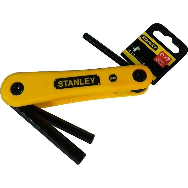 Bộ lục giác gập hệ mét 7 chi tiết Stanley 69262