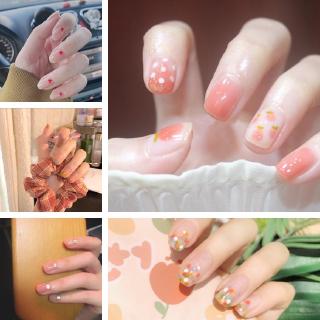 Miếng Dán Trang Trí Móng Tay Chống Thấm Nước Họa Tiết Chấm Bi