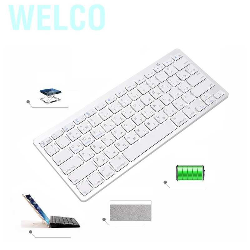 PC Bàn Phím Welco Kết Nối Bluetooth 3.0 Không Dây Siêu Mỏng