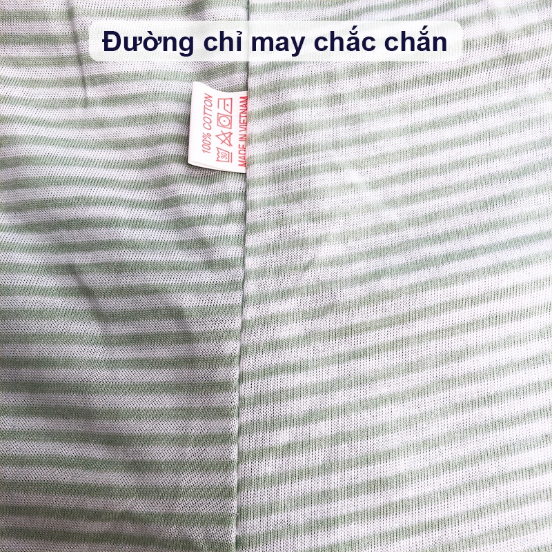 Quần chục dài cotton kẻ cho bé trai và bé gái 2-10kg chất vải đẹp mềm mịn hình thú co giãn thoải mái Baby-S – SQVN002