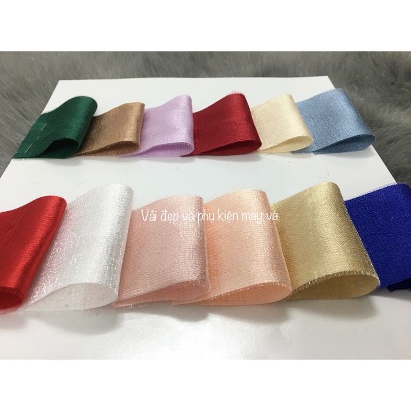 Vải Đẹp TAFFETA NHŨ May Váy Đầm cao cấp