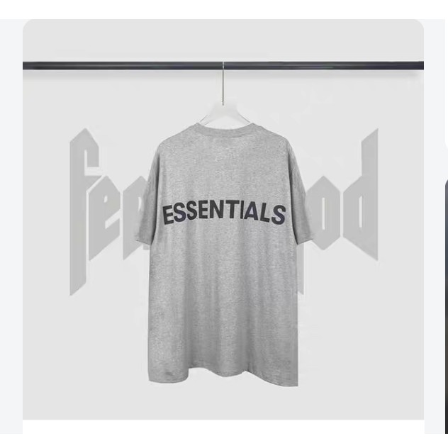 Áo thun tay lỡ Essentials xám ghi , áo cotton nam nữ unisex,Cocmer_vn