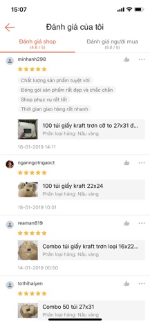Túi giấy kraft lớn 27x30
