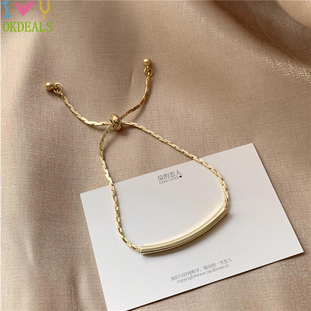 Vòng đeo tay kiểu dây rút đơn giản thời trang dành cho nữ