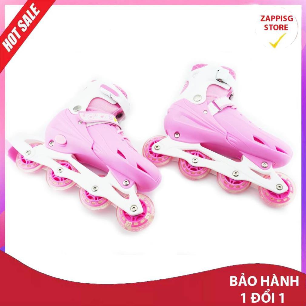 Sale Siêu Sale Giày Patin trẻ em tặng mũ và đồ bảo hộ (5 đến 14 tuổi)  - Bảo hành 1 đổi 1