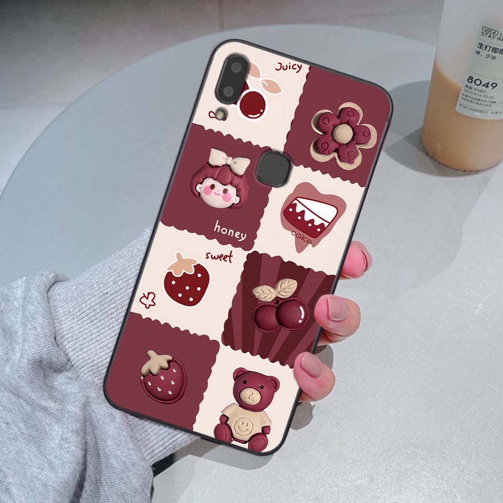Ốp Vivo V9 / V9 Youth in hình trái tim, caro kẹo ngọt đầy cá tính siêu đẹp siêu chất