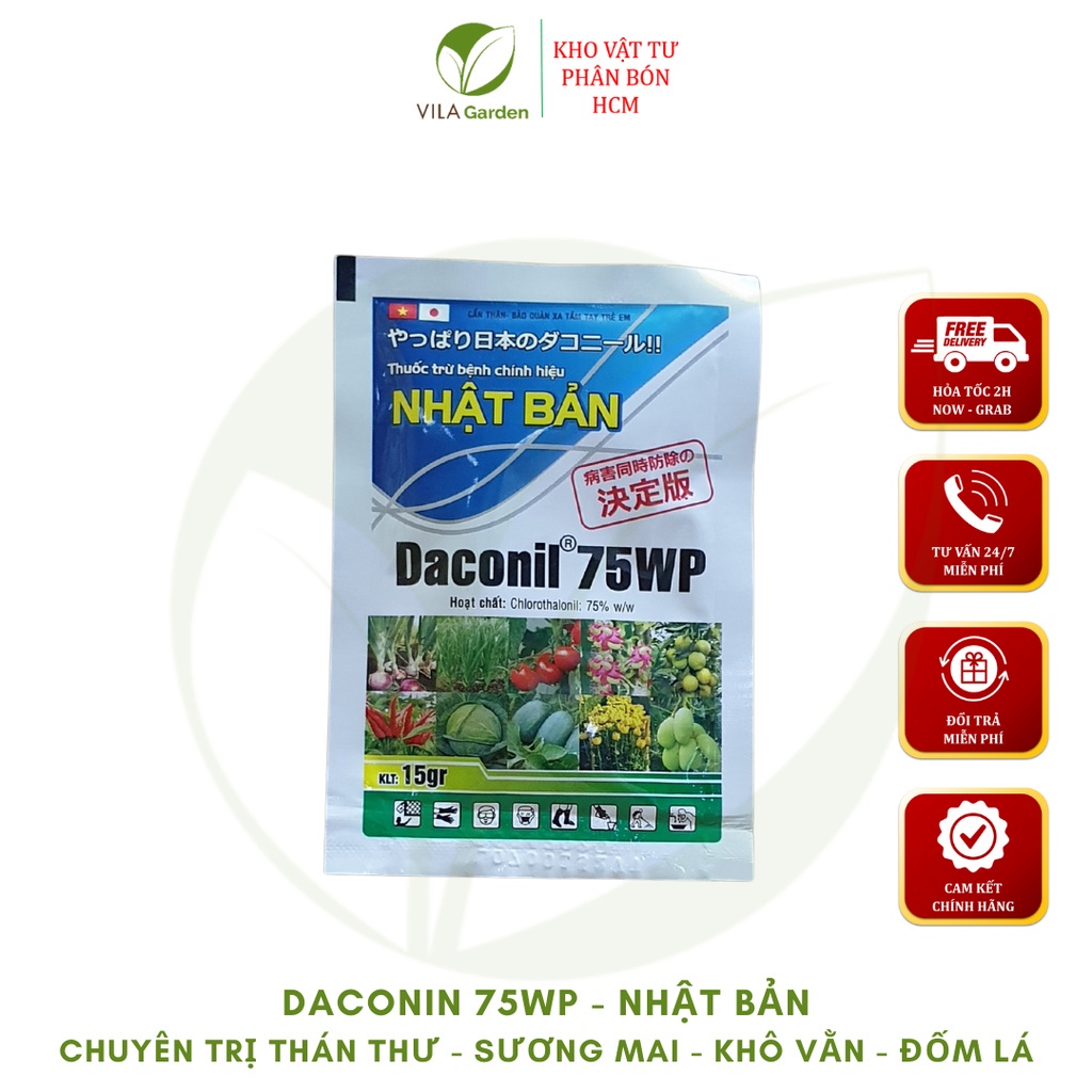 Thuốc Trừ Bệnh Nhật Bản DACONIL 75WP 15g