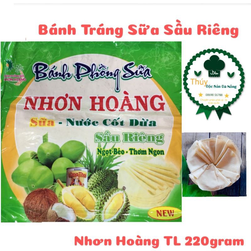 Bánh phồng sữa miền tây bánh tráng sữa vị sữa dừa sầu riêng thơm ngon