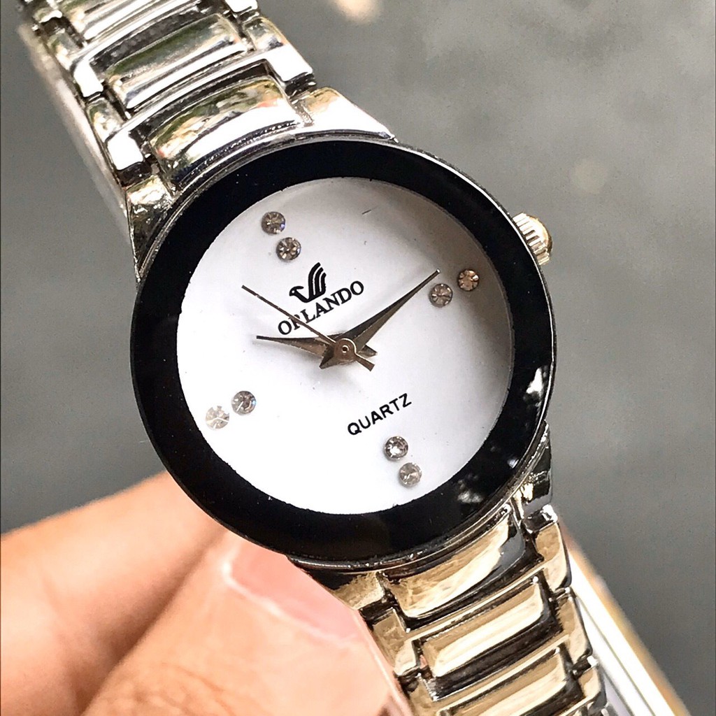 (Giá sỉ) Đồng hồ thời trang nam nữ ORLANDO dây kim loại bạc sang trọng | WebRaoVat - webraovat.net.vn