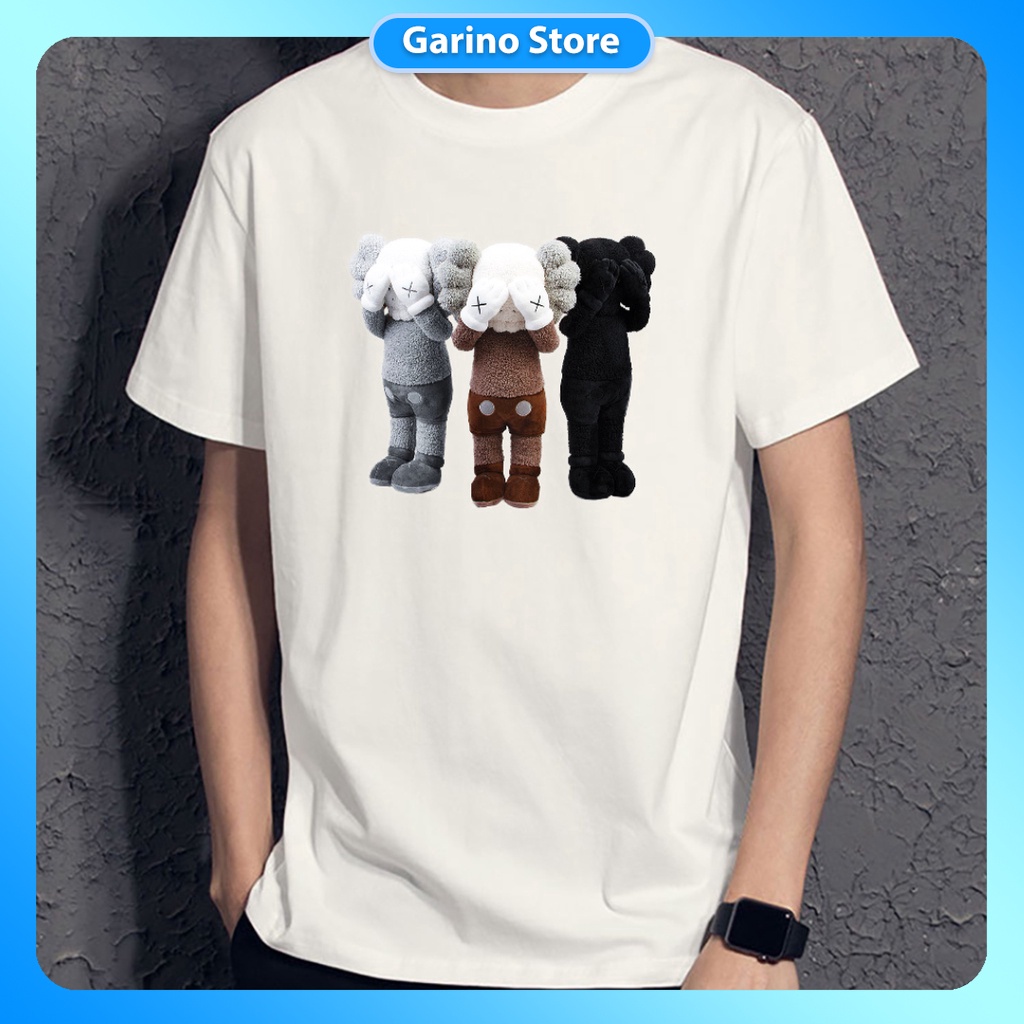 Áo thun nam nữ unisex ngắn tay không cổ đẹp KAWS Garino Store