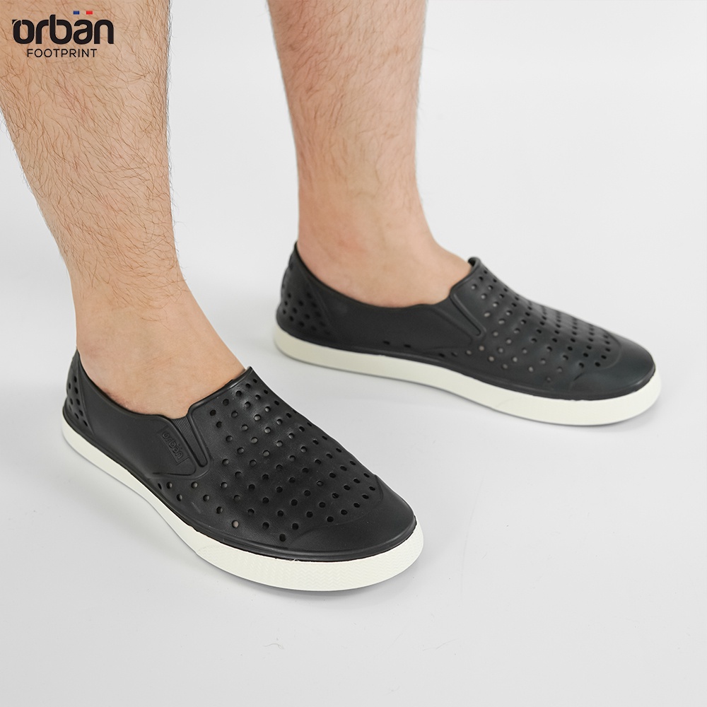 Giày Slipon Urban Footpritn EVA Fylon (D2201 AD6) Đen Trắng