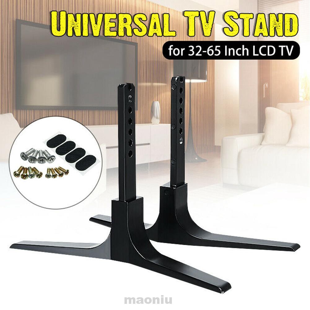 1 Pair 32-65inch TV Stand Base Aluminum Alloy Universal Safety Stable Height Adjustable Pedestal For Sharp TCL