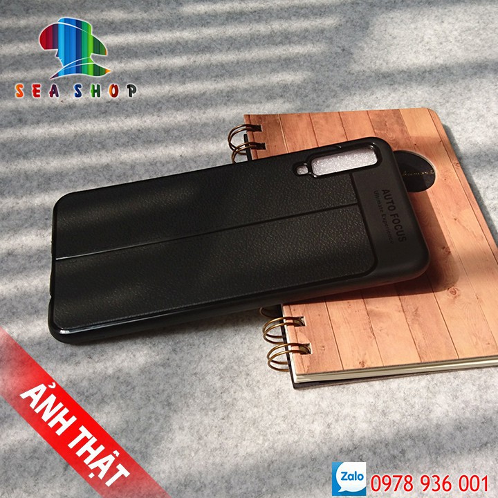 Ốp lưng Samsung Galaxy A7 2018 vân da loại A - Nhựa dẻo - Siêu bền