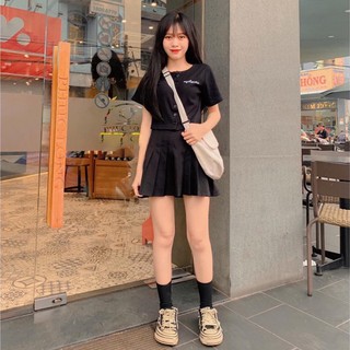 Áo CROPTOP cài cúc thêu ngực Mysiter