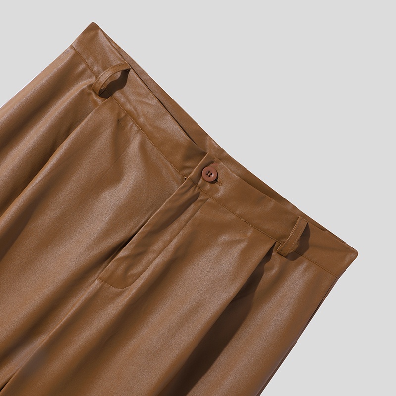 Quần dài INCERUN ống suông rộng phong cách Hàn Quốc dành cho nam