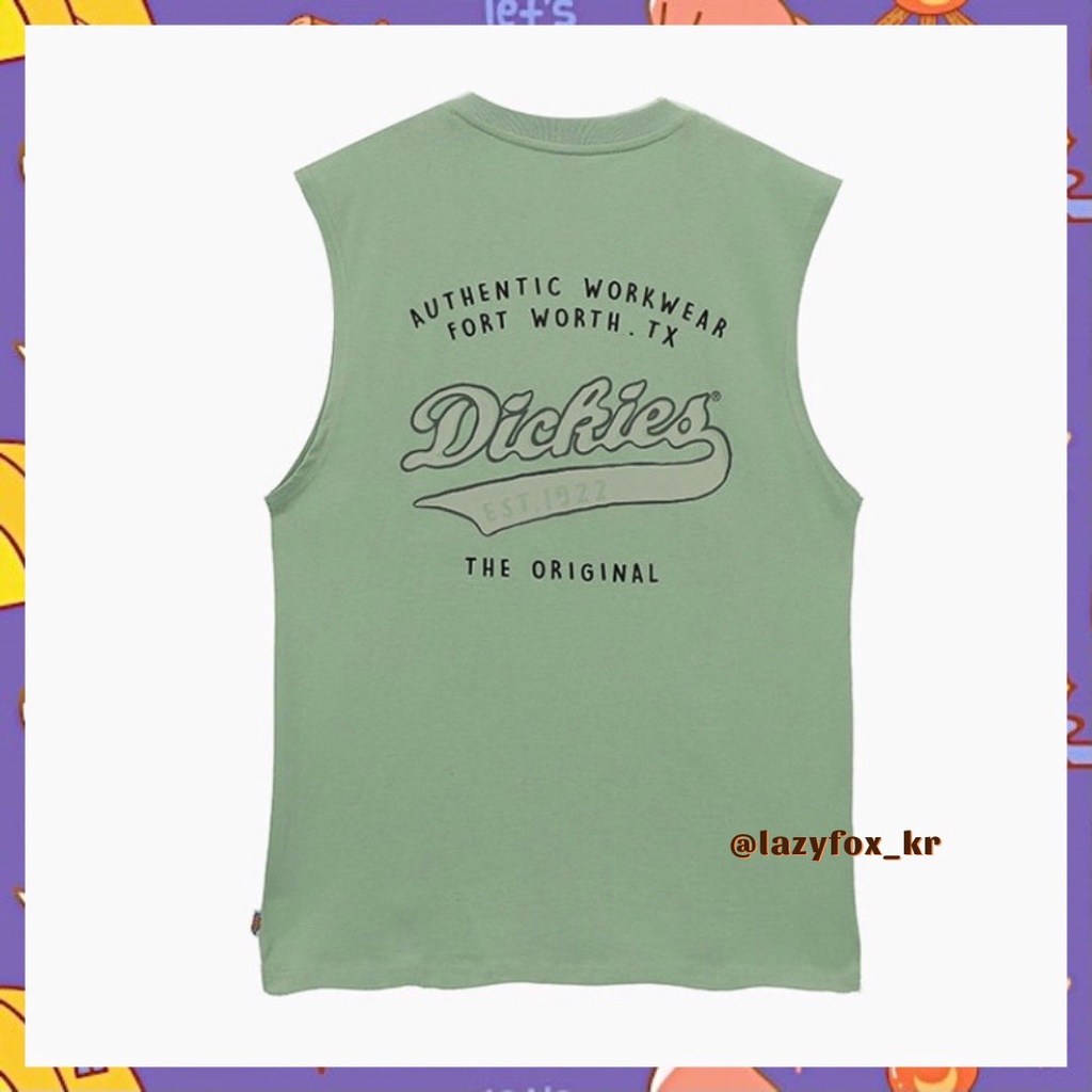 𝗗𝗜𝗖𝗞𝗜𝗘𝗦 𝑺𝒍𝒆𝒆𝒗𝒆𝒍𝒆𝒔𝒔 𝑻𝒆𝒆 / 𝑻𝒂𝒏𝒌 𝑻𝒐𝒑 - Áo thun không tay Dickies chính hãng 𝗦𝗔𝗟𝗘 🥨