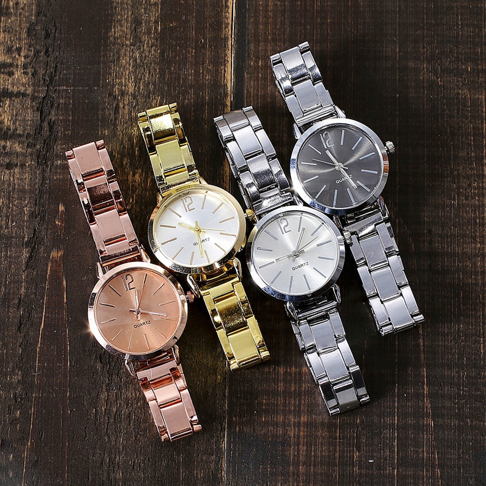 Women's Watches Ladies Quartz wrist watches Relogio Casual Stainless Steel Band Analog Wrist Watch 0047