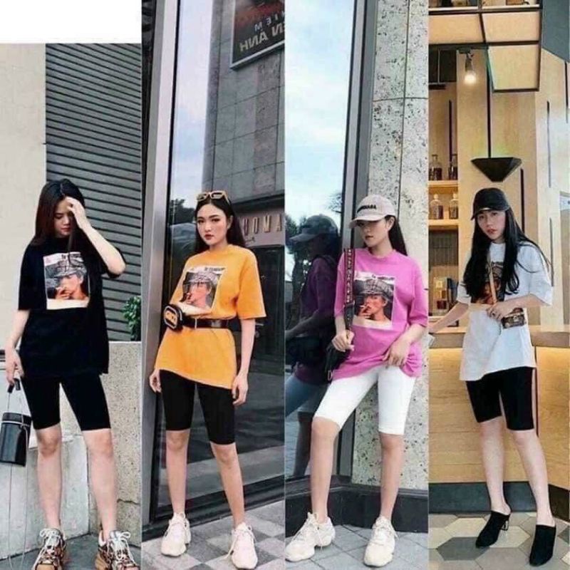 quần legging ngố ôm sát ngắn tren gối đủ màu vải cotton co dãn lưng cao [THUXINHSHOP]