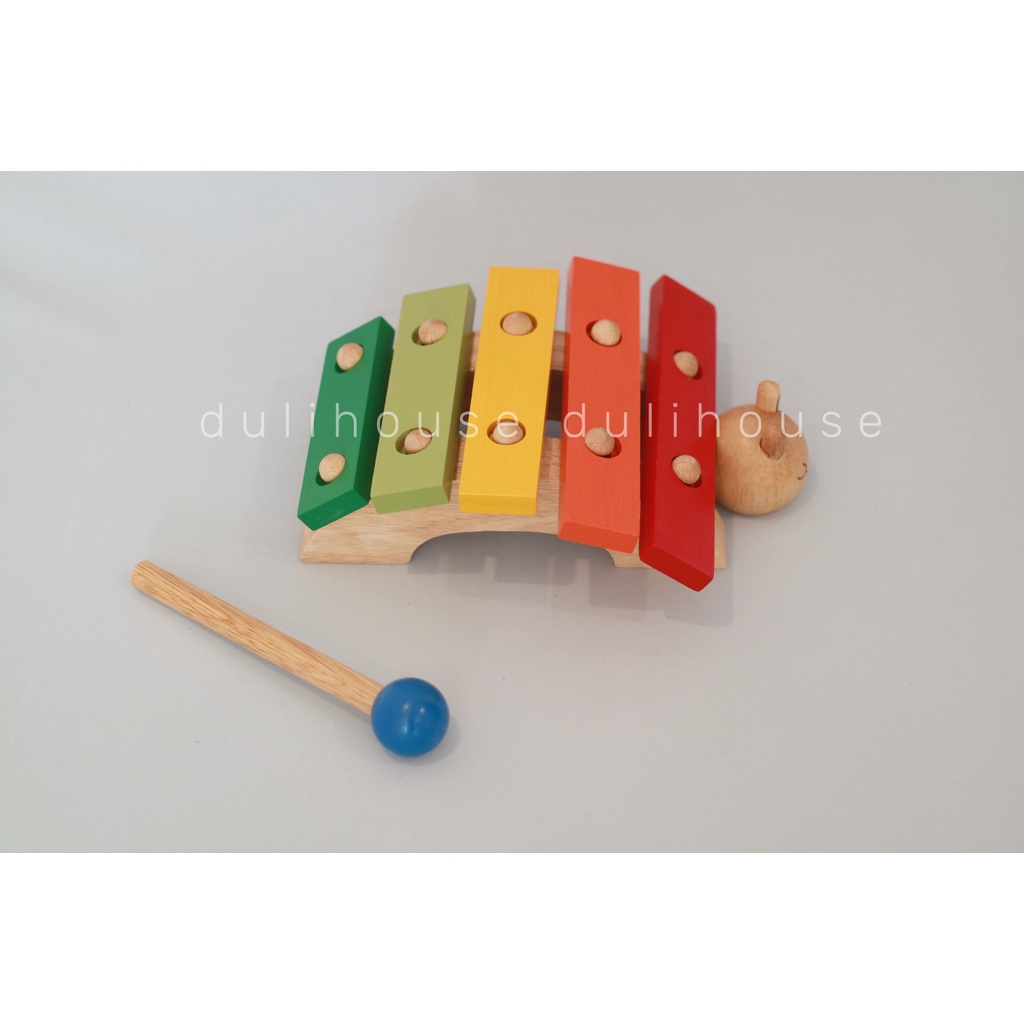 Đồ chơi gỗ đàn hình rùa Winwintoys, giúp bé phân biệt được các màu sắc cơ bản, phát triển trí não, tâm hồn một cách toàn