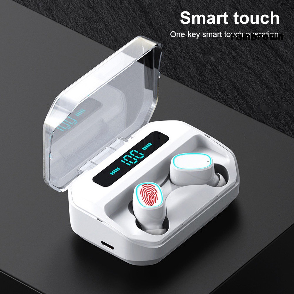 Tai Nghe Bluetooth Không Dây 5.0 Hiển Thị Kỹ Thuật Số / Rej / M8