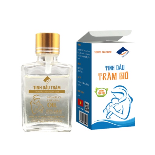 Tinh dầu tràm gió Ecocare chống cảm cúm, Dầu tràm cho bé cao cấp dung tích 30ml - 100ml