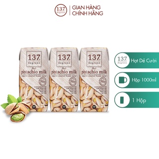 Lốc Sữa hạt 137 DEGREES Hạt dẻ cười lốc 3 hộp 180ml