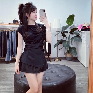 Áo rút vạt chéo, áo nữ kiểu