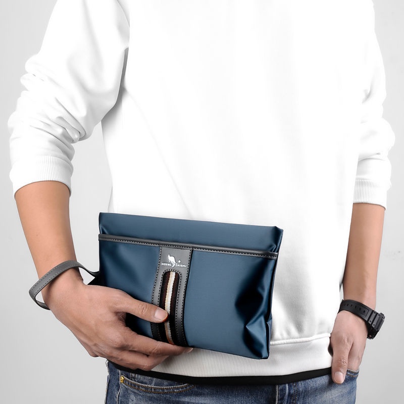 Ví vải Canvas cầm tay cỡ lớn thiết kế đơn giản thời trang công sở cho nam | BigBuy360 - bigbuy360.vn
