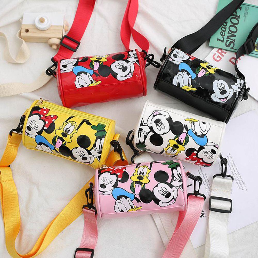 LILYES Túi Da Pu Đeo Chéo Hình Chuột Mickey Đáng Yêu Cho Trẻ Em