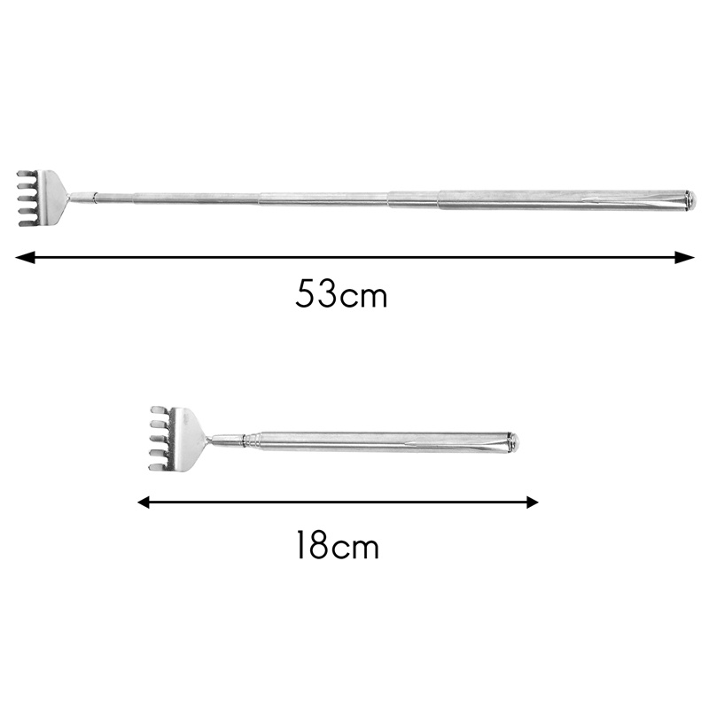 Bộ 2 Cây Gãi Lưng Bằng Thép Không Gỉ Có Kẹp Bỏ Túi