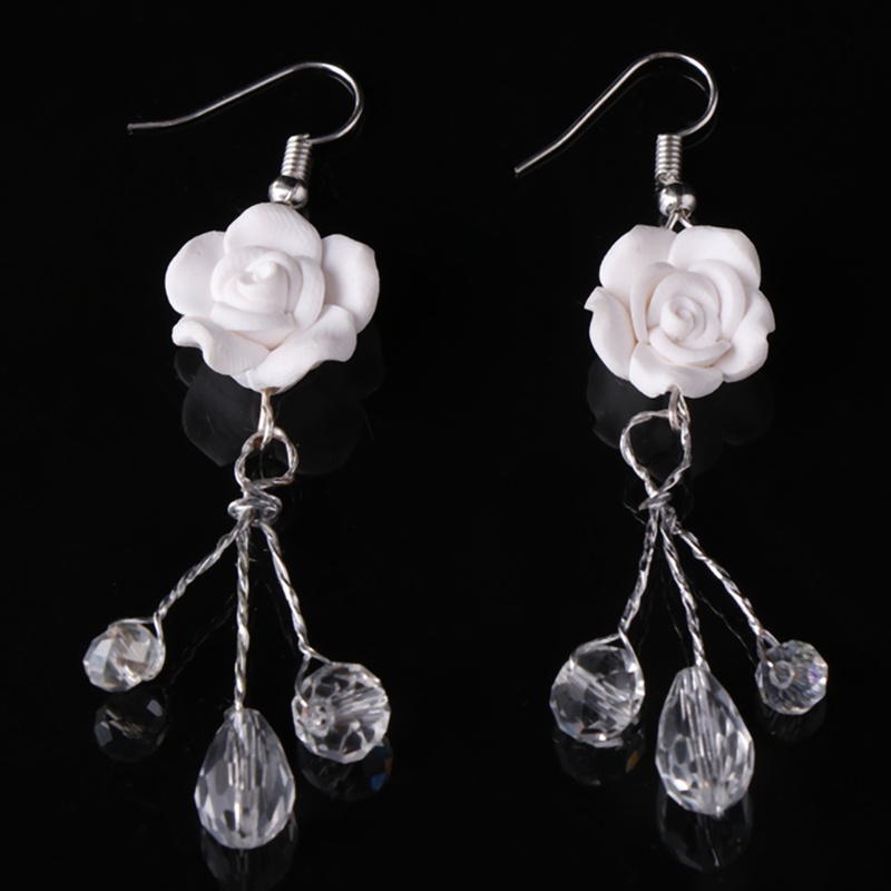 Flgo Phụ Kiện Cài Tóc Hoa Tai Pha Lê Handmade Cho Cô Dâu Trong Ngày Cưới