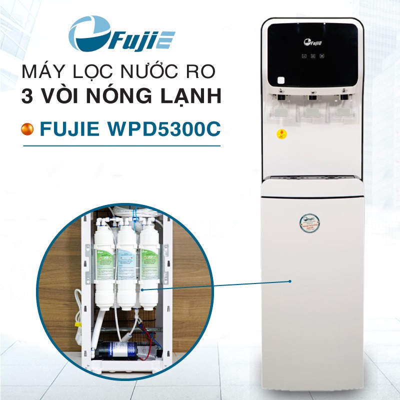 Máy lọc nước RO nóng lạnh trực tiếp FujiE WPD5300C