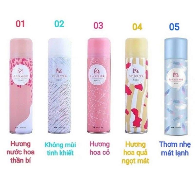 Dầu gội khô Issy dạng xịt không bết dính làm sạch nhanh giúp tóc bồng bềnh mượt mà 150ml - KOCODA