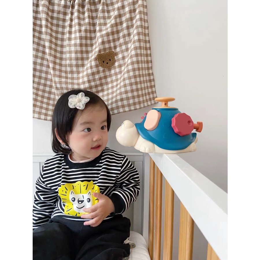 Đồ chơi giáo dục sớm rèn luyện kỹ năng cầm, nắm, vận động các ngón tay mẫu con rùa