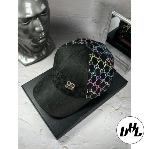 (NEW) Nón kết nam nữ, mũ lưỡi trai GUCCI LỤA 7 MÀU phối Lưới cực đẹp-Đen (Ảnh thật) - GC024
