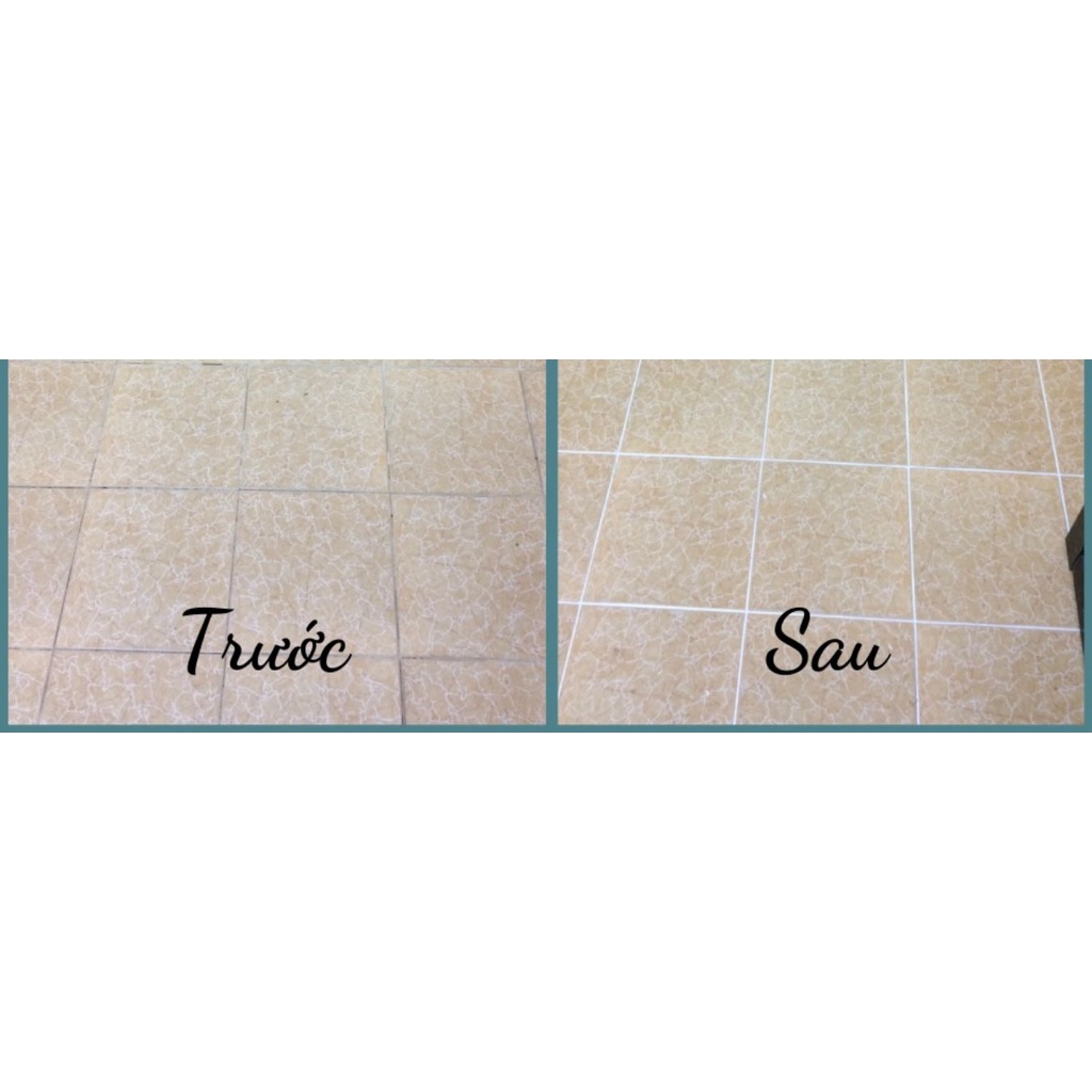 Keo chà ron cao cấp siêu chống thấm hiệu cá sấu loại 1kg, kèm miếng nhựa trét (quét) keo, bột chà ron, xi măng trắng