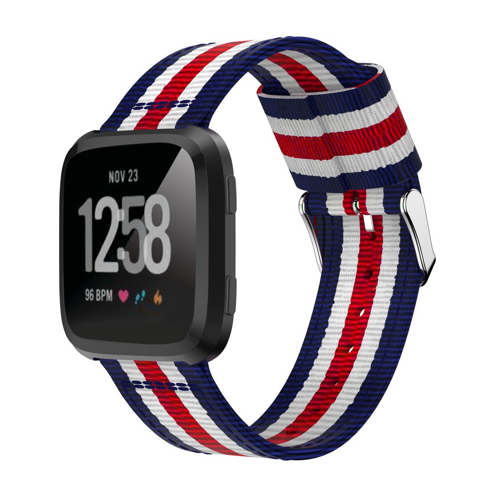 Dây đeo bằng nylon thể thao thời trang cho đồng hồ thông minh Fitbit versa