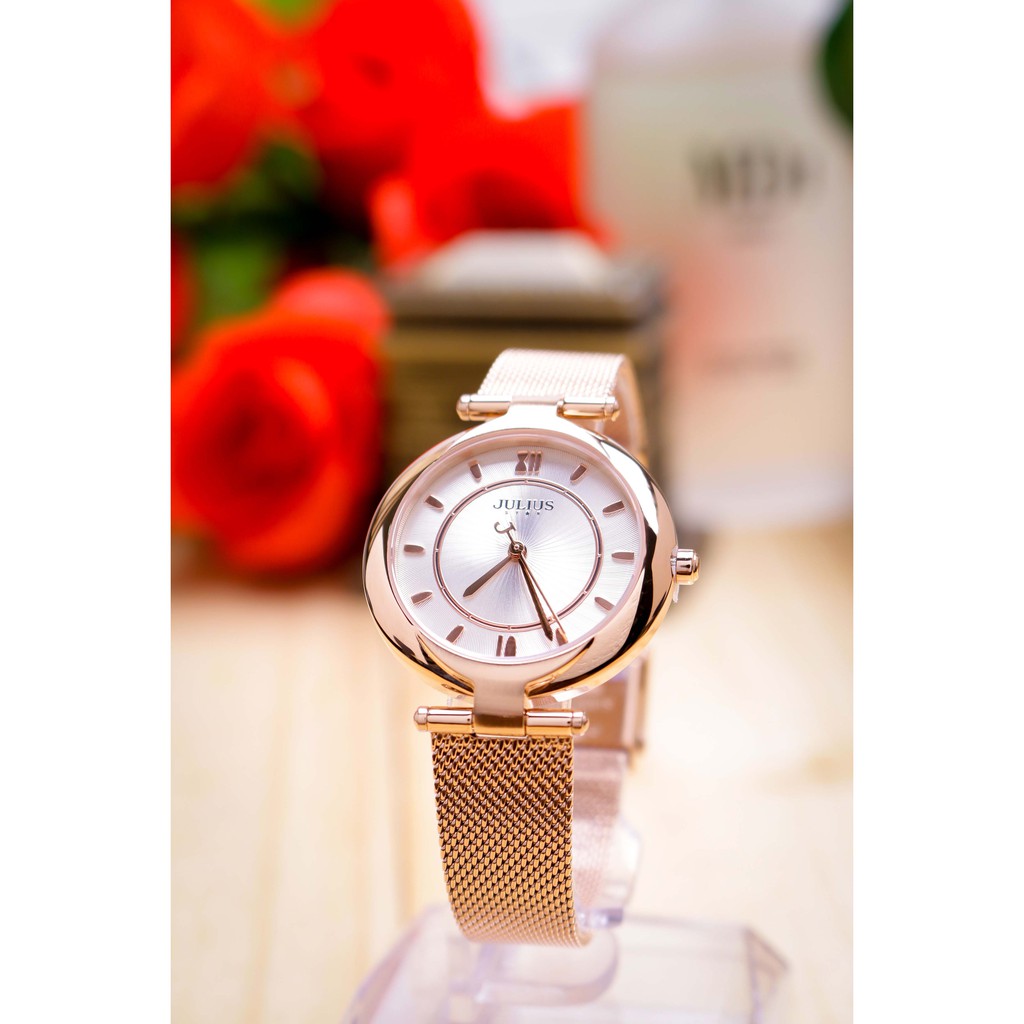 Đồng hồ nữ Julius Star Hàn Quốc JS-028 kính saphire
