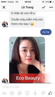 Son bà bầu ecobeauty -  Đỏ cherry