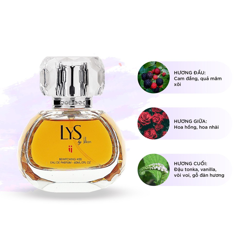 Nước hoa nữ LYS by Jillian: Bewitching Kiss (EDP) 60ml