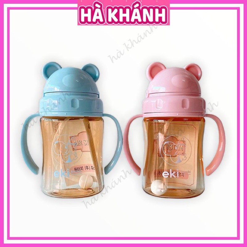 Bình Tập Uống EKI BARAKI TRITAN 280ml [Tặng 1 ống hút dự phòng][Tặng 1 cọ rửa ống hút]